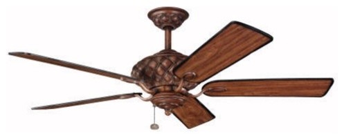 Kichler 52" Ceiling Fan With Five Blades and Pull-Chain, 300109MDW