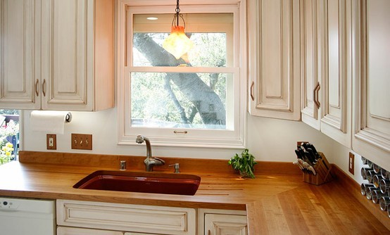 Cherry Kitchen Countertop with Sink. Designed by Bill Bagnell. 3.jpg