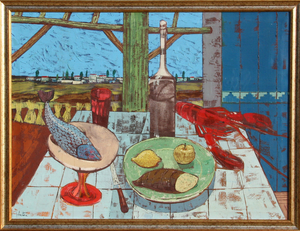 “Dinner Table Still Life” Oil Painting by Gerard Sebastian Paintings by RoGallery Houzz