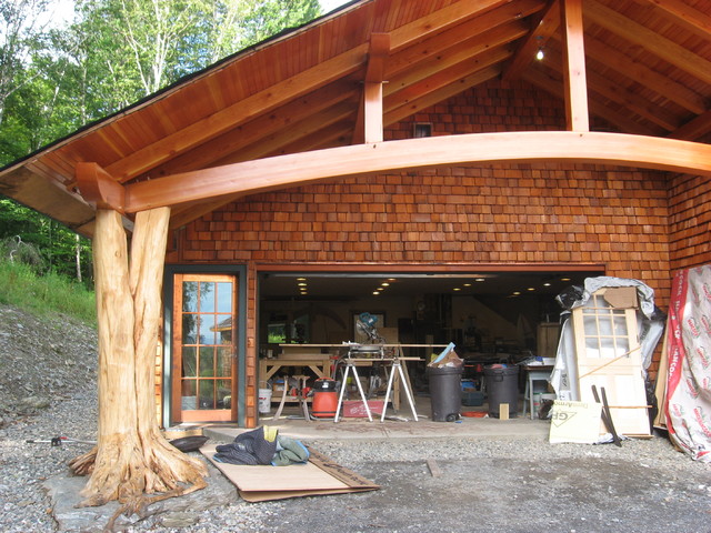 middlesex timber frame carport - eclectic - granny flat or