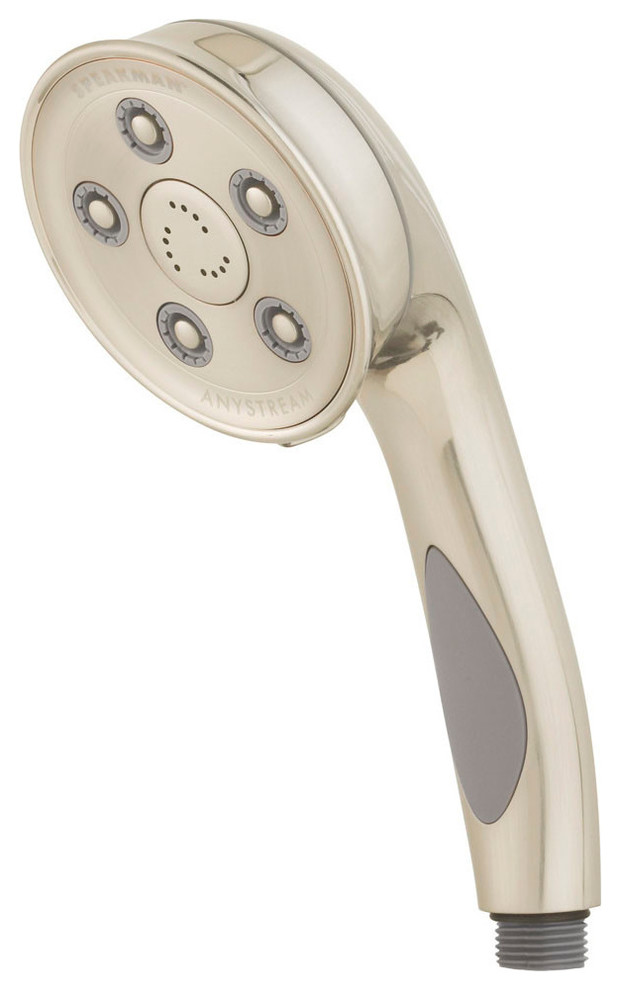 Speakman VS-3310-BN Neo Anystream Handheld Shower Head with Hose and Adjustable Slide Bar Combo Shower System Brushed Nickel