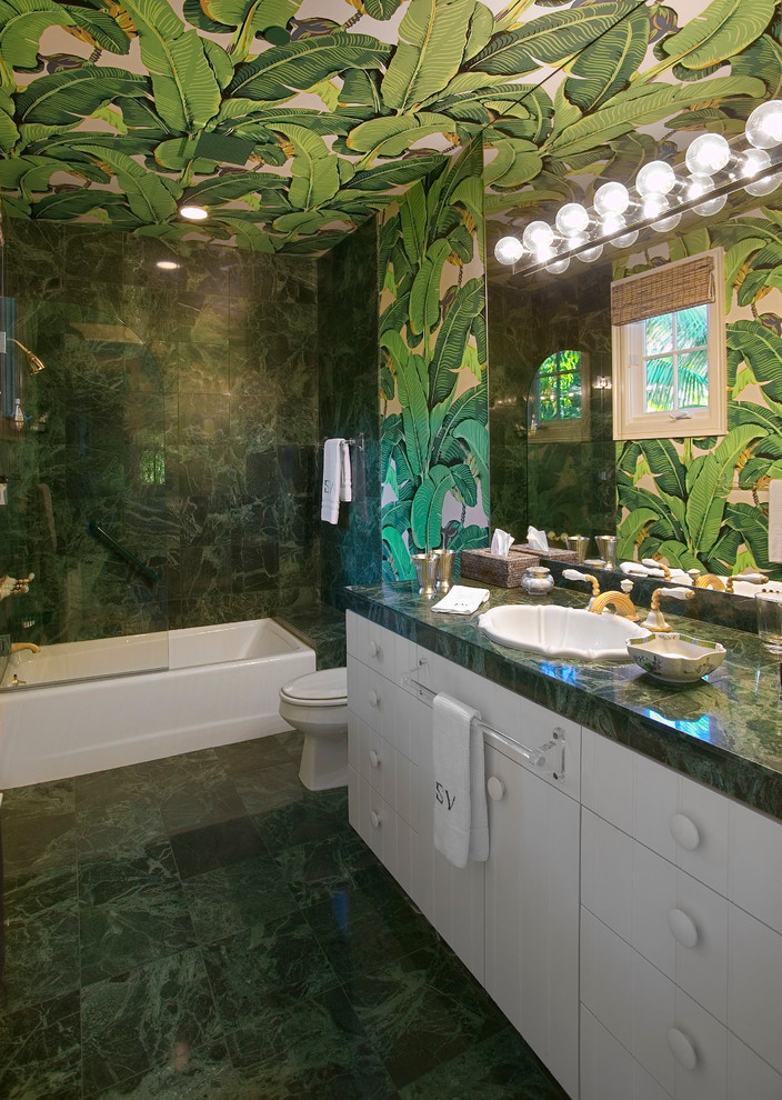 Design ideas for an eclectic bathroom in Santa Barbara.