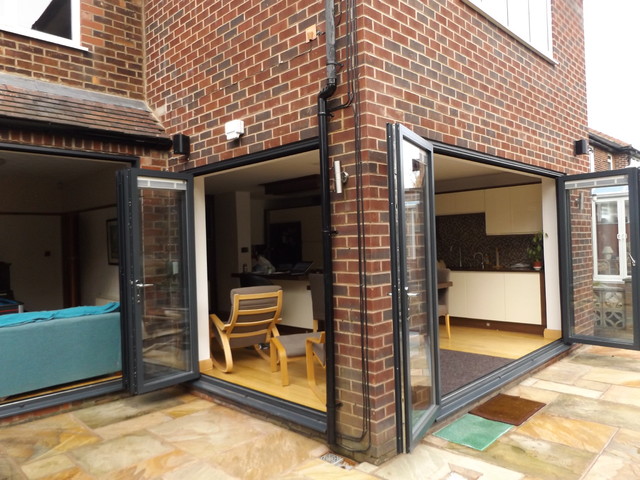 Open plan kitchen refurbishment with structural altertions contemporary-fasad