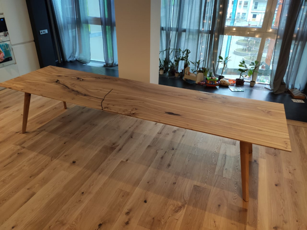 Стол из слэбов карагача