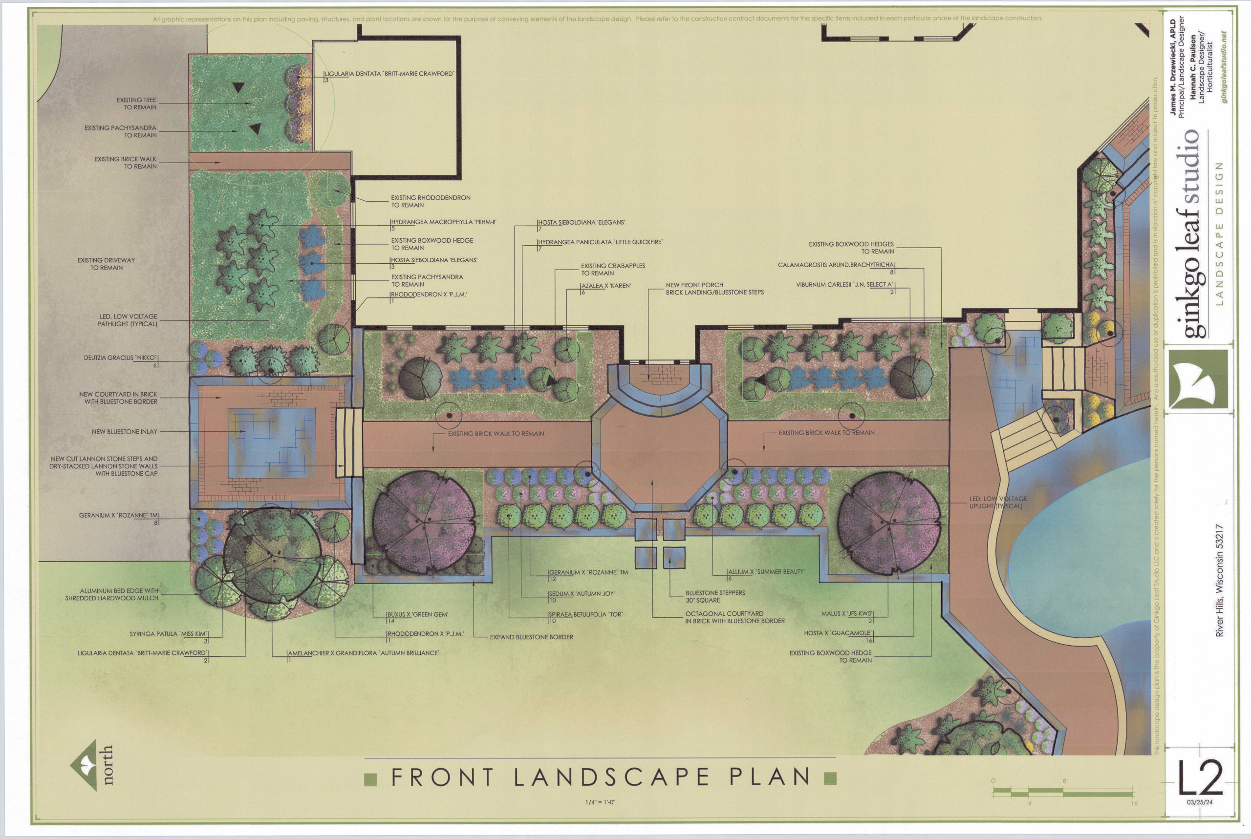 Traditional Landscape Renovation - River Hills, WI