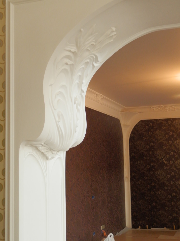 Наша лепнина в проекте с стиле модерн