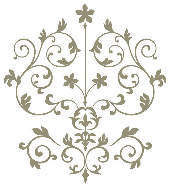 Nouveau Damask Wall Art Decal Kit