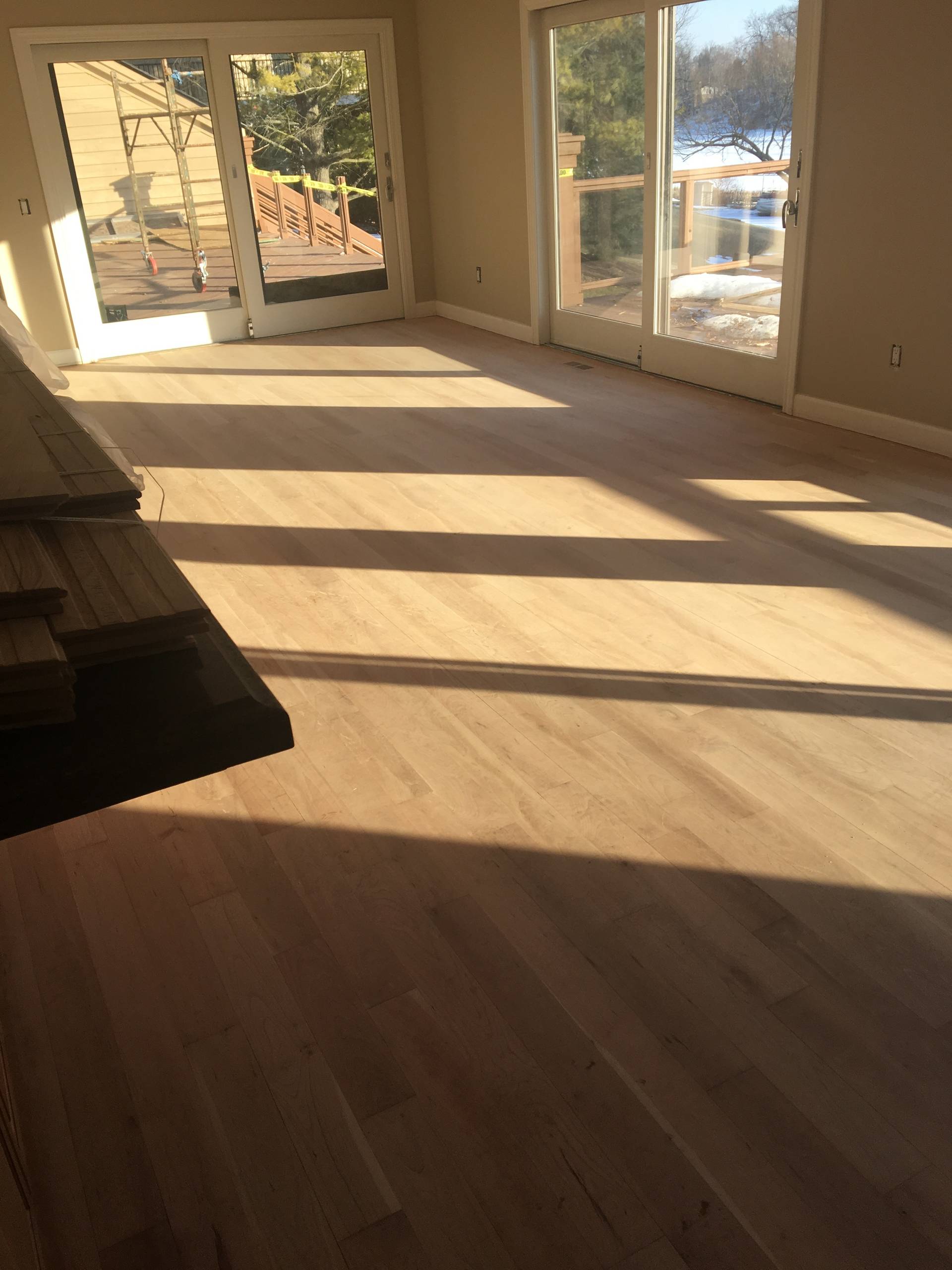 Oxbow Lake Hardwood Flooring and Windows