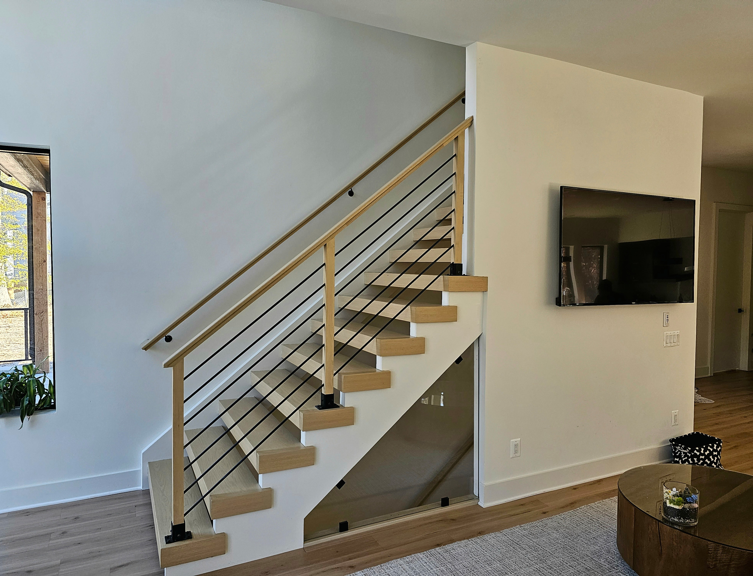 111_Open-Rise Stair with a Stunning Pool View, Great Falls, VA 22066