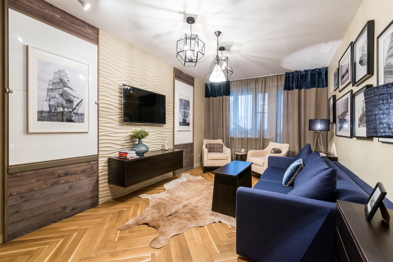 Гостиная с видом на море