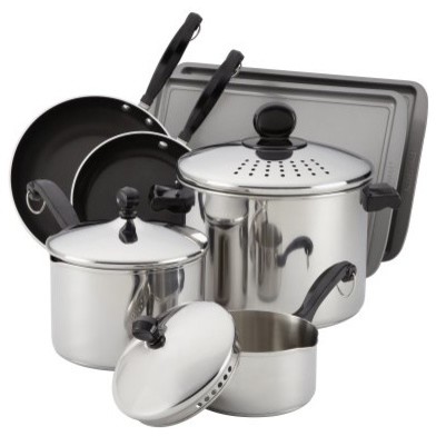 Farberware Classic 10 pc. Cook and Strain Cookware Set