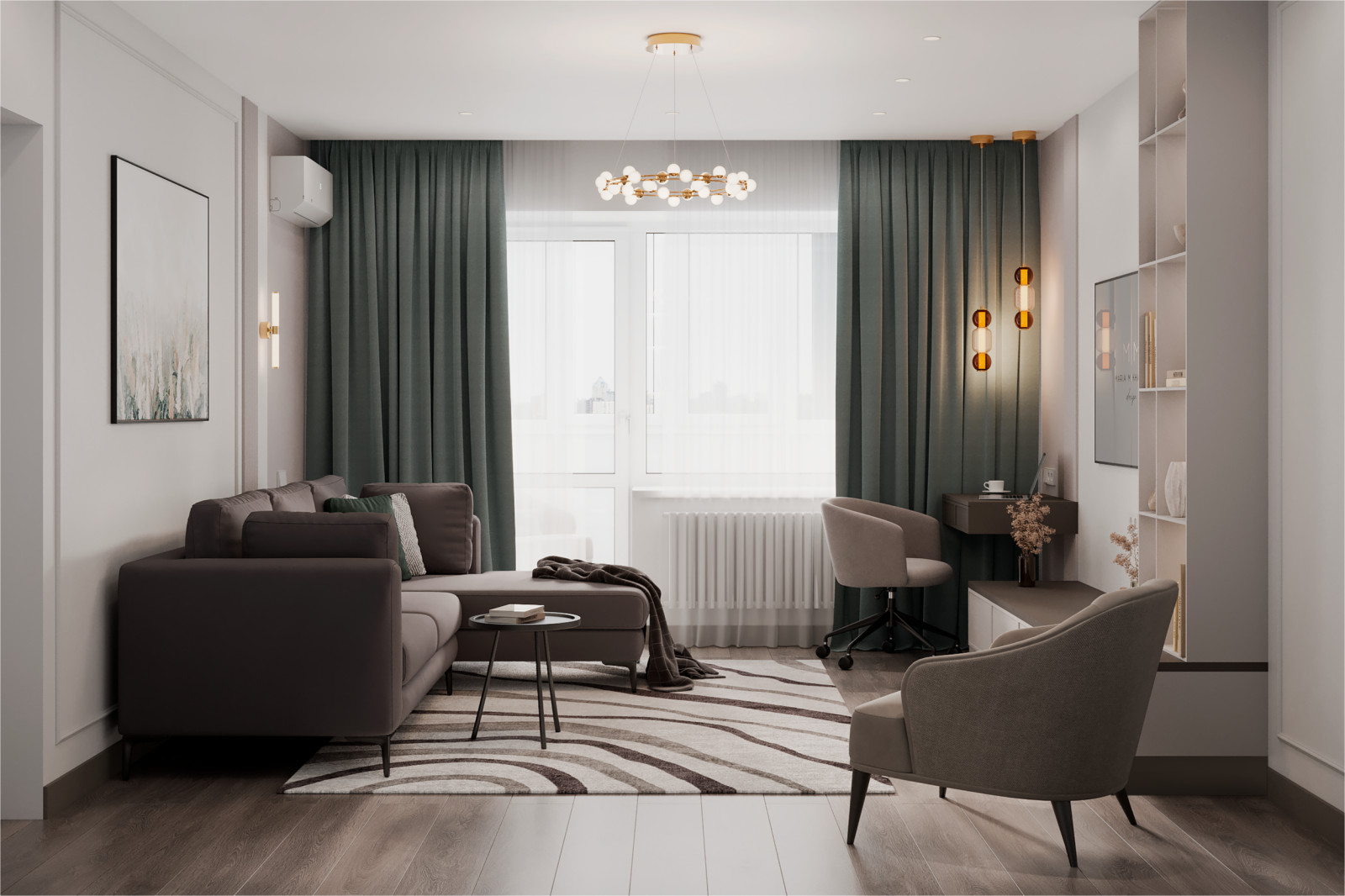 Светлый интерьер