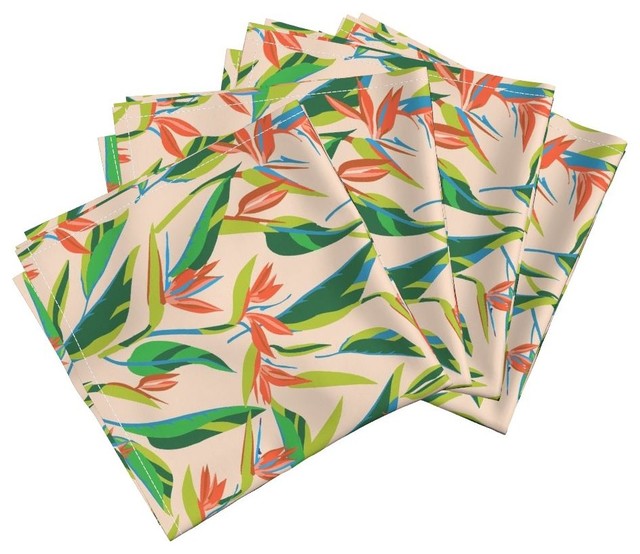 Anthology_Of_Pattern_Elle_Bird_Of_Paradise_Light Green Tropical Dinner