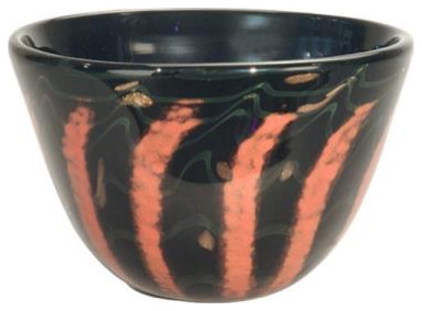 Dale Tiffany PG80167 Carmelo SM, 8" Hand Blown Art Glass Bowl