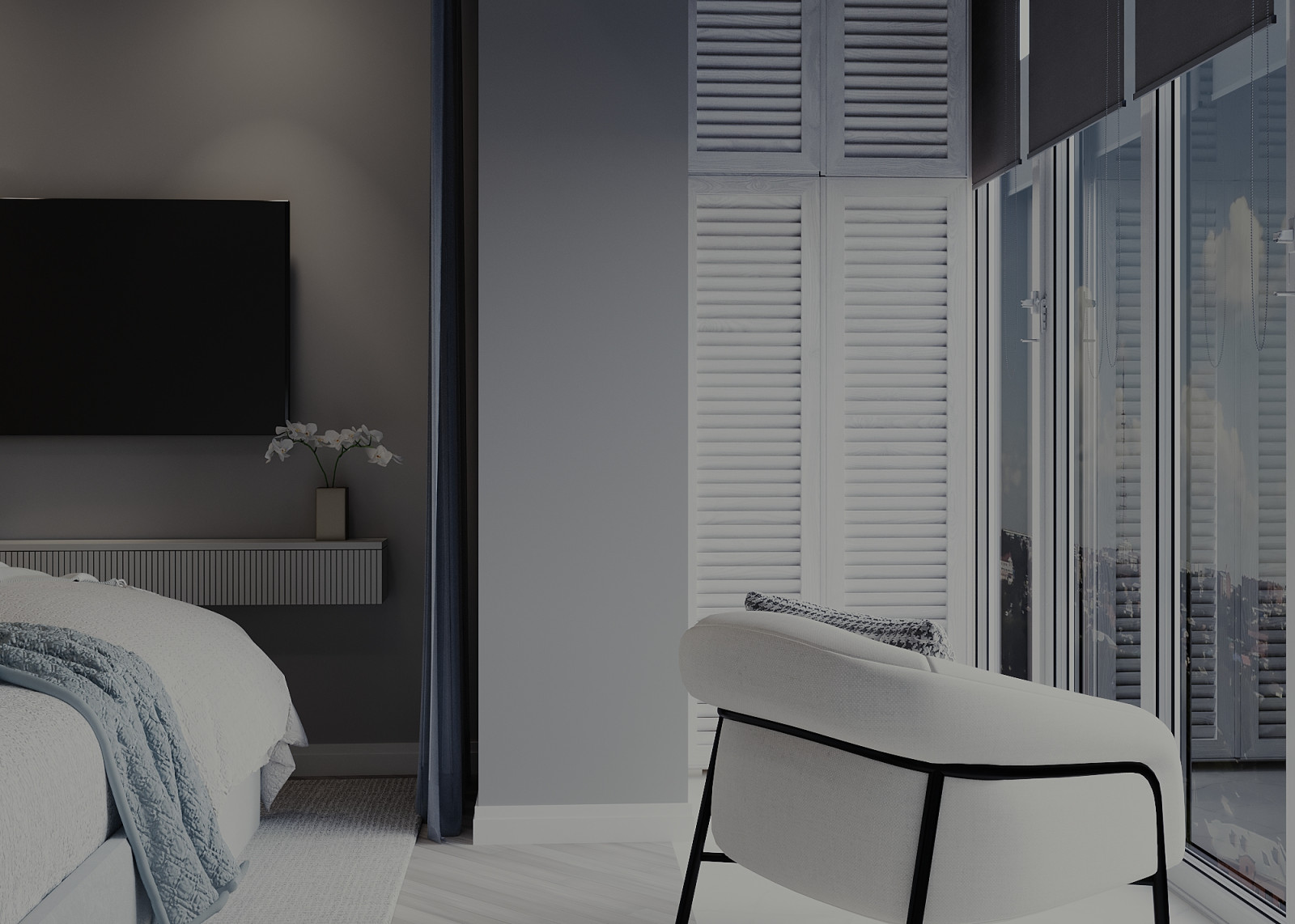 ЖК Статус г. Иваново, Дизайн-проект квартиры 47 м2, Спальня