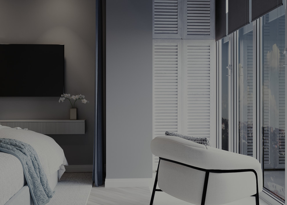 ЖК Статус г. Иваново, Дизайн-проект квартиры 47 м2, Спальня