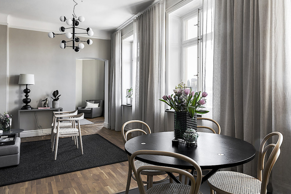 Photo of a scandinavian family room in Stockholm.