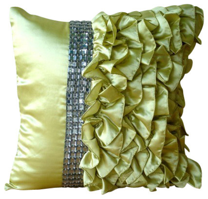 bright green pillow cases