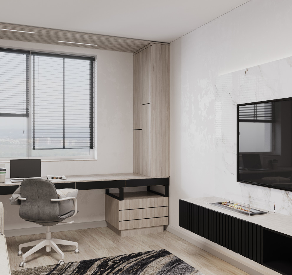 Стильное пространство для холостяка и его любимца