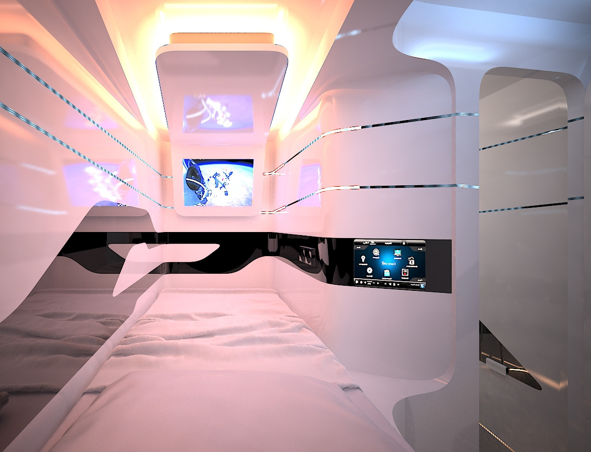 Космический блок. Спальня