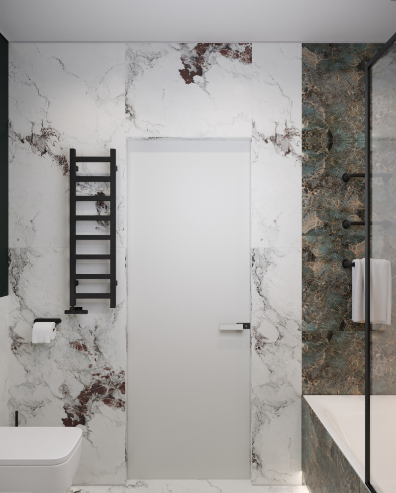 Кухня-гостиная+санузел в стиле Неоклассика