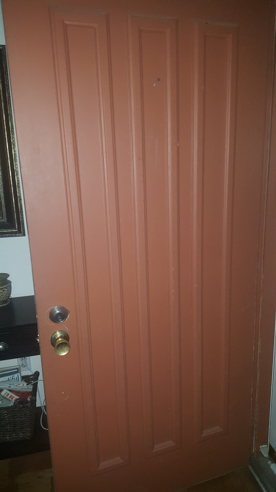 Repair and paint fiberglass door