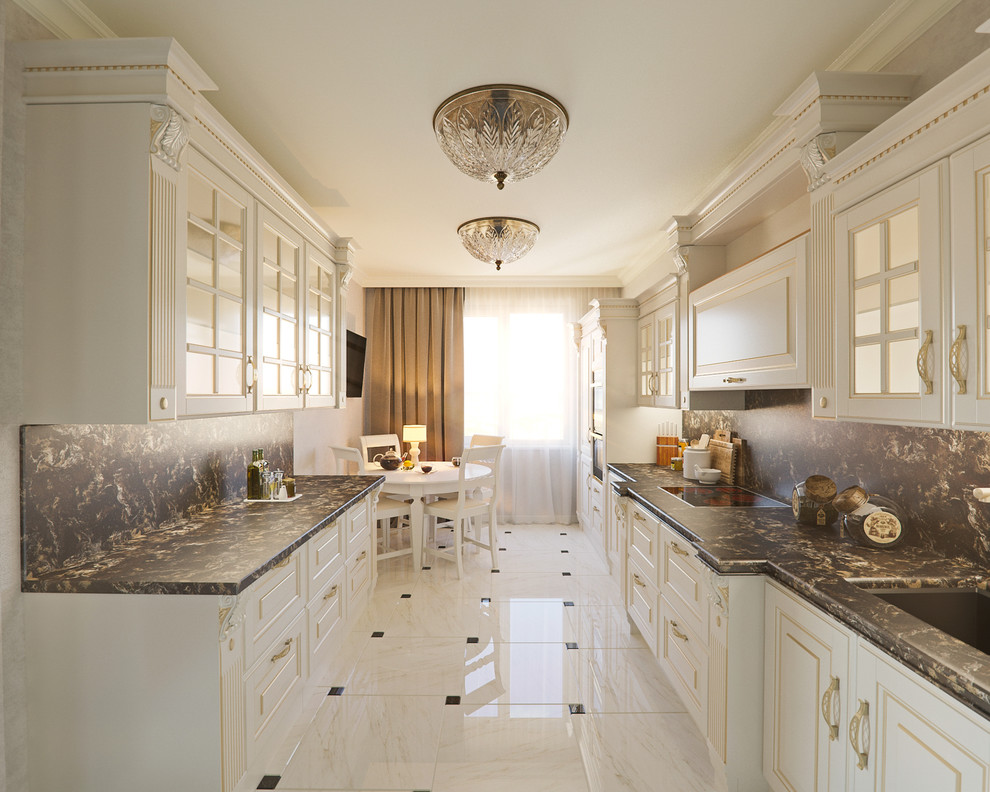 Двухэтажная квартира в стиле Яркая классика 340 м2