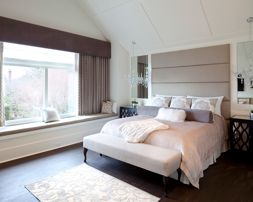 Photo of a transitional bedroom in Vancouver.