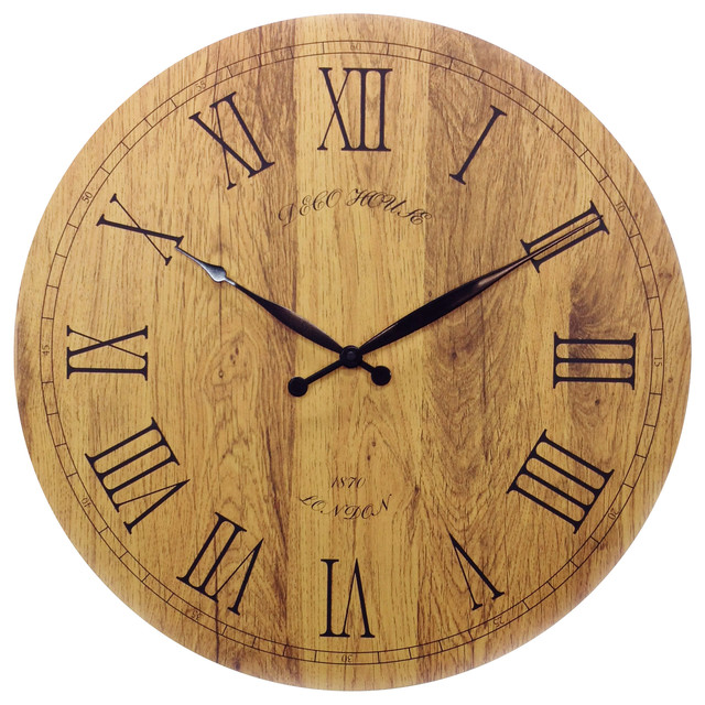 20 Vintage Italian Tuscany Style Wooden Wall Clock Traditional 20 Vintage Italian Tuscany Style Wooden Wall Clock