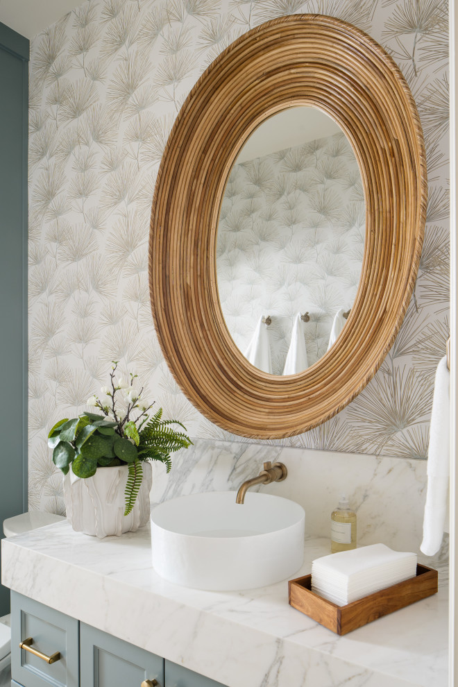 Post & Paddock - Transitional - Powder Room - Dallas - by Le Belle ...