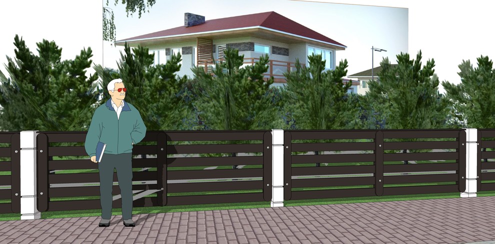 Проект межевого ограждения LaBeton для поселка Гудвил, Ковров