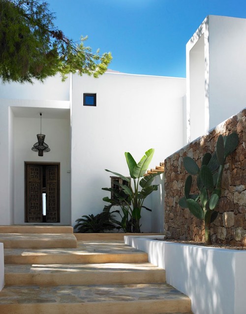 Villa Ibiza mediterranean-entrance