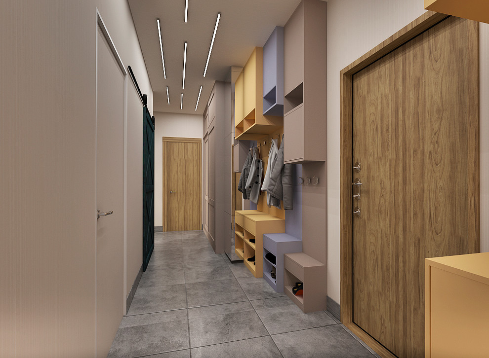 Квартира для семьи с двумя детьми с элементами лофт