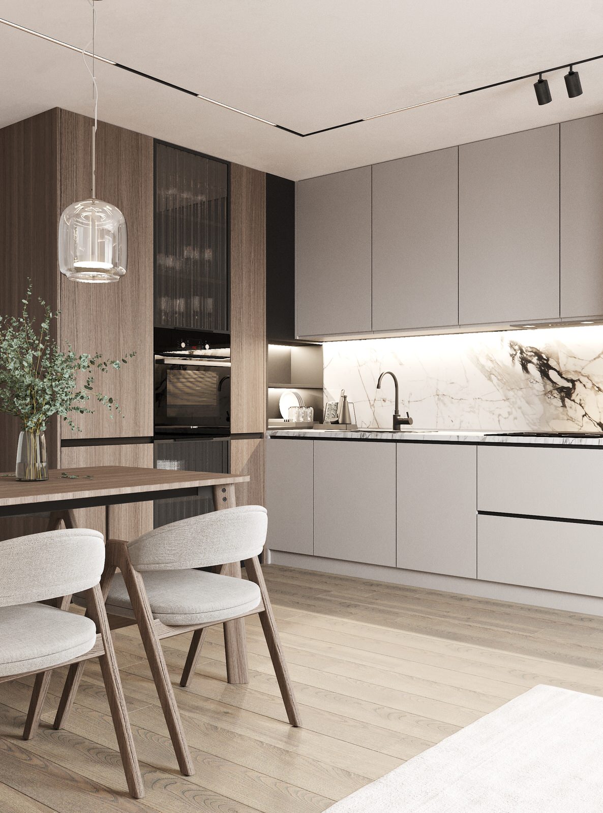 Проект интерьера кухни-гостиной