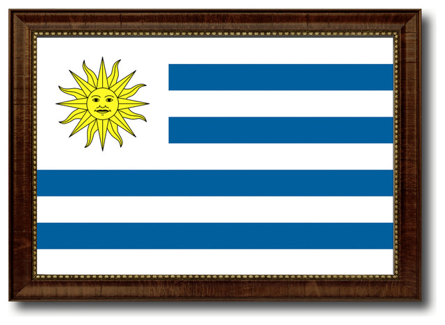 Uruguay Country Flag Canvas Print, 15"x21", 19"x27" - Traditional ...