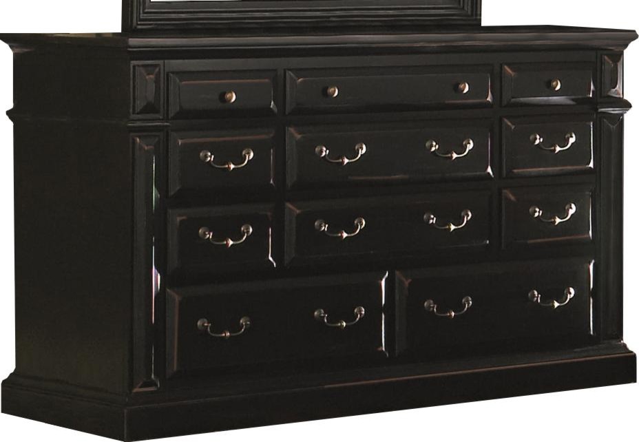 Progressive Torreon 6 Drawer Dresser Antique Black Traditional