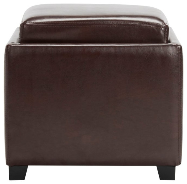 Kasen Tray Storage Ottoman Cordovan Contemporary Footstools And