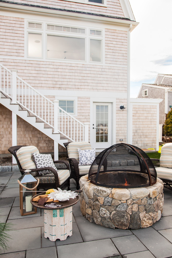 Inspiration for a beach style patio in Boston.