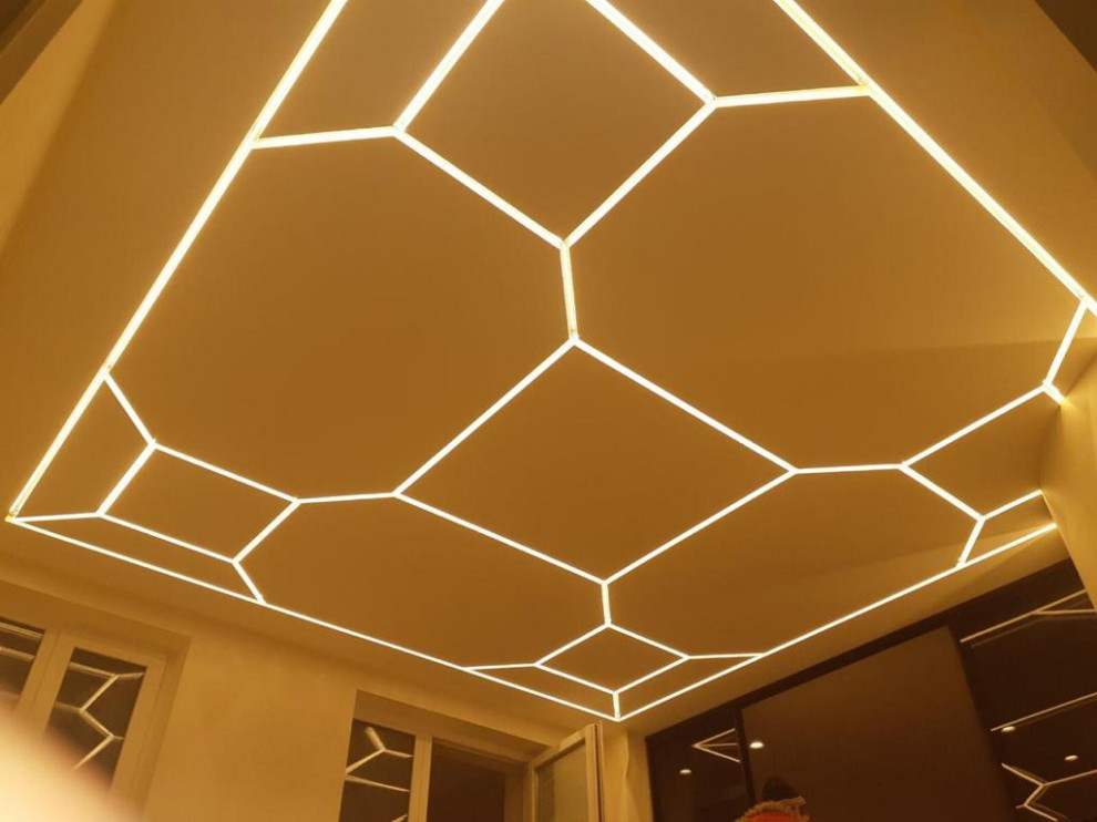 Необычный дизайн освещения детской комнаты