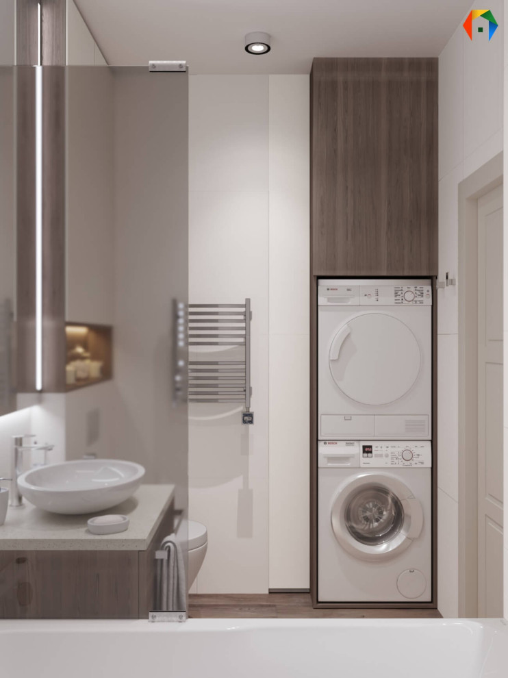 Серебрякова. Дизайн-проект трешки с кухней-гостиной