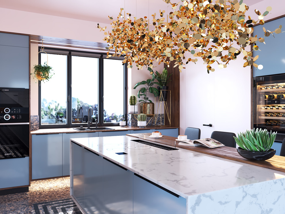 Дом на склоне. Кухня