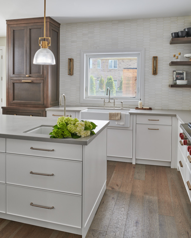 Inspiration for a rustic kitchen remodel in Toronto