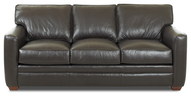 Bel-Air Leather Sofa in Durango Black