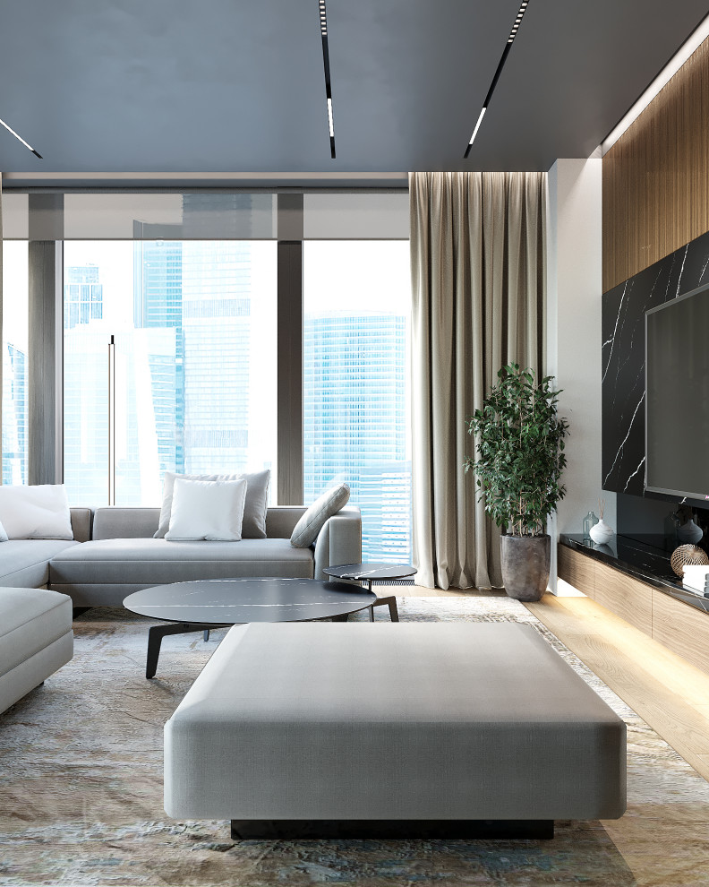 интерьер апартаментов МФК "Neva Towers" 120м2