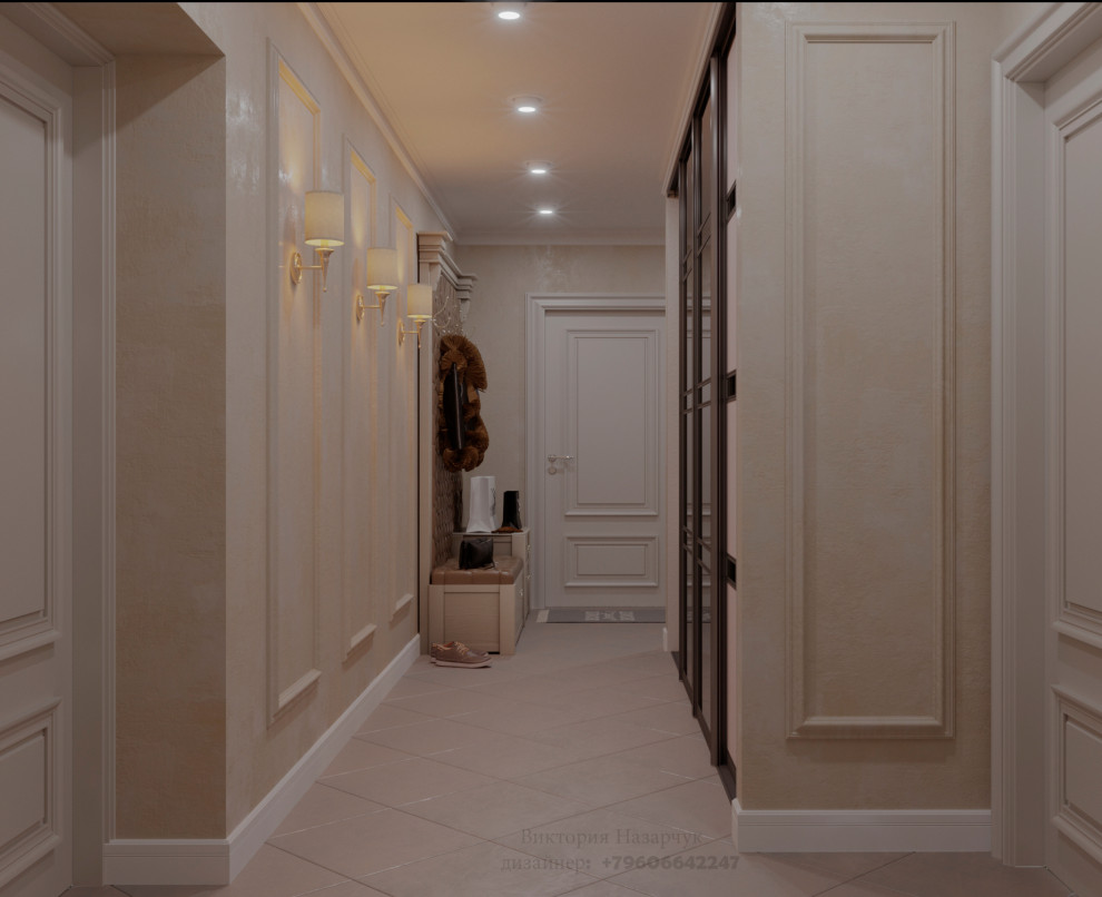 Прихожая со встроенным шкафом