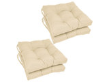 Blazing Needles Solid Twill U-Shaped Tufted Chair Cushions Set of 4 16 Sage