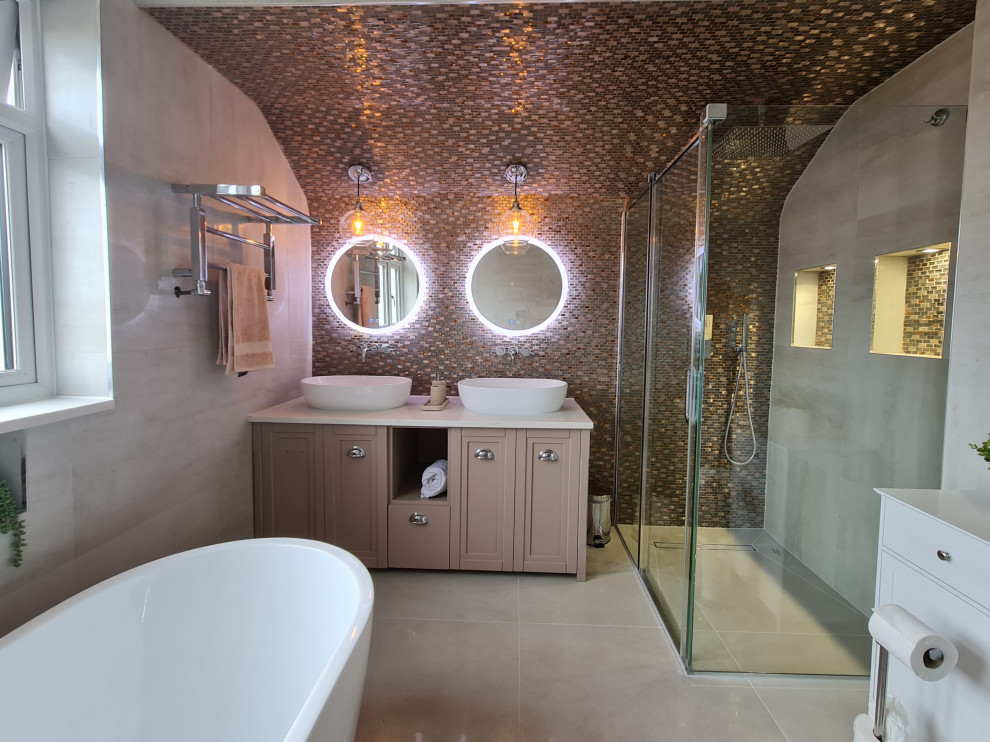 Harrow Modern Renovation Bathroom London by Taaj design and build