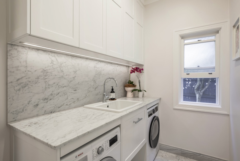 Inspiration for a transitional laundry room in Sydney.