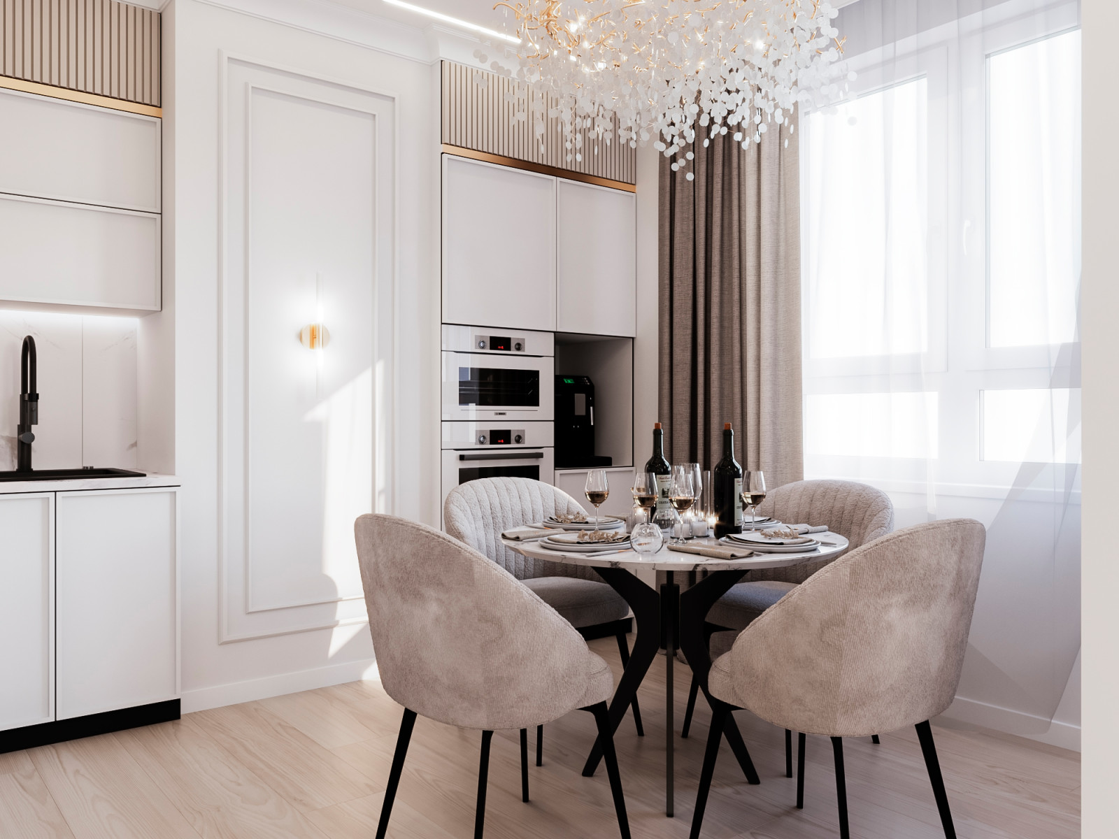 ДИЗАЙН ПРОЕКТ КВАРТИРЫ S=56,07 КВ.М.