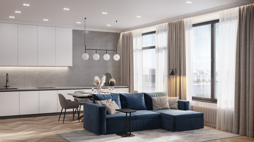 Дизайн-проект квартиры в ЖК «River Park» 100 кв.м